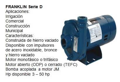 Bomba centrifuga Franklin